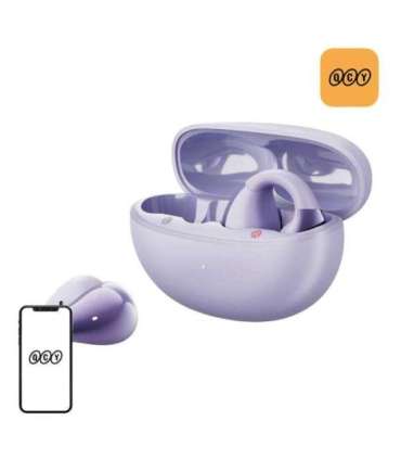 QCY Crossky Clip T33 headphones (purple)