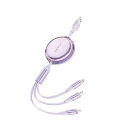 3w1 Foneng X113 1.1M Fioletowa Cable