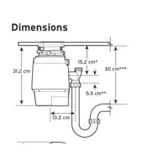 Food waste disposer ISE PREMIUM 550 EC