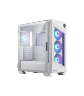 Case|MSI|MPG VELOX 100R WHITE|MidiTower|Case product features Transparent panel|Not included|Colour White|MPGVELOX100RWHITE