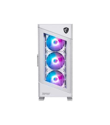 Case|MSI|MPG VELOX 100R WHITE|MidiTower|Case product features Transparent panel|Not included|Colour White|MPGVELOX100RWHITE