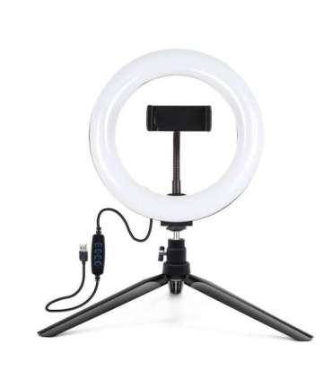 Tripod Mount Puluz with 20cm LED Ring Vlogging PKT3073B