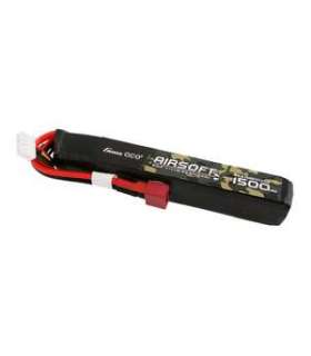 Gens ace 25C 1500mAh 3S1P 11.1V Airsoft Gun Lipo Battery with T Plug