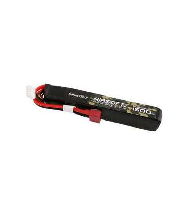 Gens ace 25C 1500mAh 3S1P 11.1V Airsoft Gun Lipo Battery with T Plug