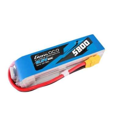 Gens ace 5800mAh 60C 18.5V 5S1P Lipo Battery Pack with XT90 plug