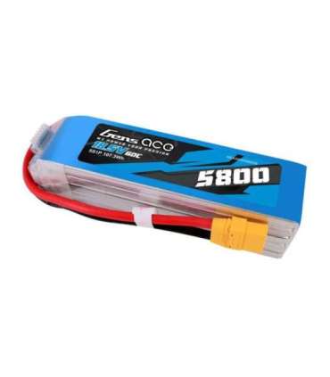 Gens ace 5800mAh 60C 18.5V 5S1P Lipo Battery Pack with XT90 plug