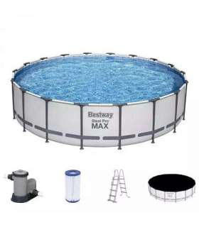 Frame pool Bestway Steel Pro Max Set 549х122 cm, with filter pump and accessories (56462)