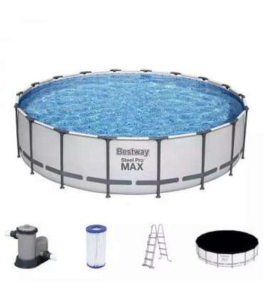 Frame pool Bestway Steel Pro Max Set 549х122 cm, with filter pump and accessories (56462)