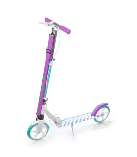 Самокат с передним амортизатором и ручным тормозом Pastelle Pro 200mm