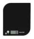 Salter 1177 BKWHDR Leaf Electronic Digital Kitchen Scale - Black