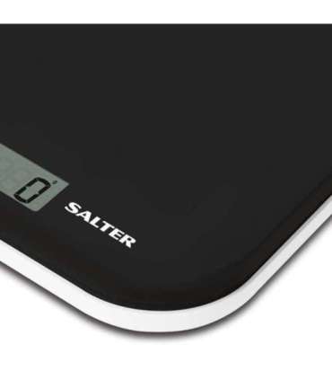 Salter 1177 BKWHDR Leaf Electronic Digital Kitchen Scale - Black