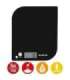 Salter 1177 BKWHDR Leaf Electronic Digital Kitchen Scale - Black