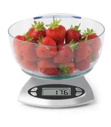 Salter 1069 SVDR 5KG Electronic Kitchen Scale - Silver