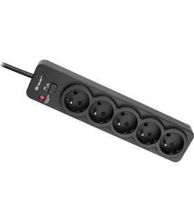 Tracer 46976 PowerGuard 1.8m Black (5 Outlets)