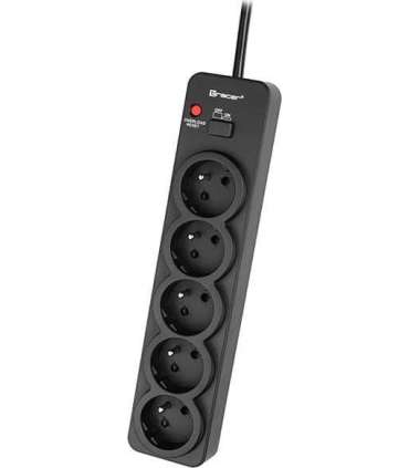 Tracer 46976 PowerGuard 1.8m Black (5 Outlets)