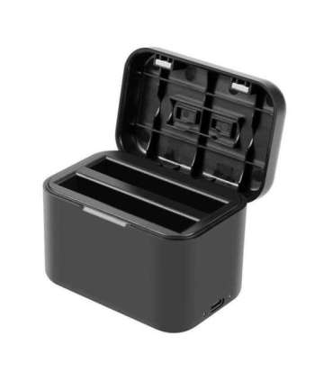 Charging case for batteries and memory cards PULUZ for Insta360 X4 (black)