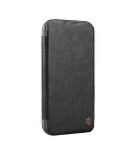 Etui Nillkin Qin Prop Leather iPhone 16 (czarny)