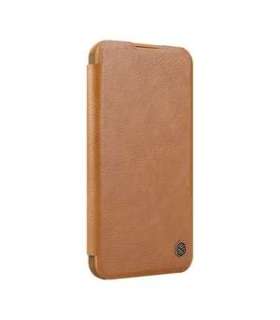 Etui Nillkin Qin Prop Leather iPhone 16 (brązowy)
