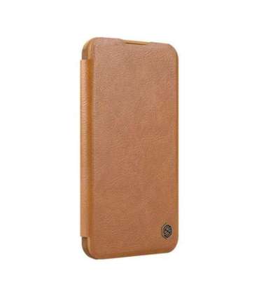 Etui Nillkin Qin Prop Leather iPhone 16 (brązowy)