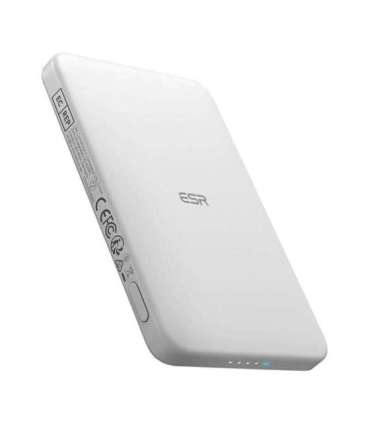 ESR Qi2 MagSlim 5000 mAh magnetic powerbank (white)