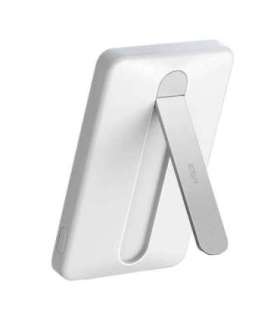 ESR Qi2 MagSlim 5000 mAh magnetic powerbank with stand (white)