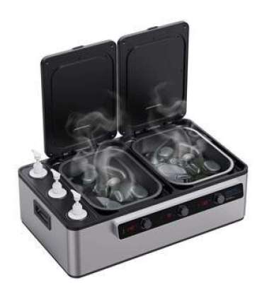 Massage hot stone and Massage oil heater with three bottles
