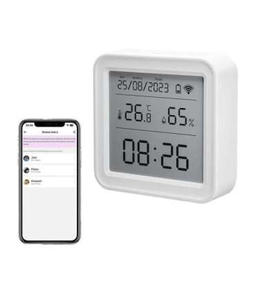 Zigbee Gosund ST17 LCD smart temperature and humidity sensor Tuya
