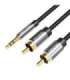 Cable Audio 2xRCA to 3.5mm Vention BCFBD 0.5m (black)