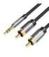 Cable Audio 2xRCA to 3.5mm Vention BCFBD 0.5m (black)