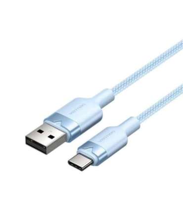 USB 2.0 A to USB-C 3A cable Vention CTNLF 1M (blue)