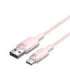 USB 2.0 A to USB-C 3A Vention CTNPF 1M cable (pink)