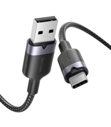 USB 2.0 A to USB-C 3A cable Vention CTNBH 2M (black)