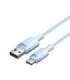 USB 2.0 A to USB-C 3A cable Vention CTNLH 2M (blue)