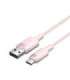USB 2.0 A to USB-C 3A cable Vention CTNPH 2M (pink)
