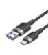 USB 2.0 A to USB-C 6A Vention CTOBF 1M cable (black)
