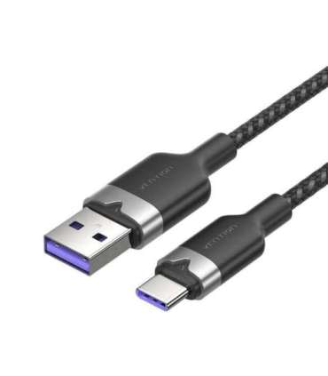 USB 2.0 A to USB-C 6A Vention CTOBF 1M cable (black)