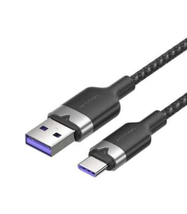 USB 2.0 A to USB-C 6A Vention CTOBH 2M cable (black)