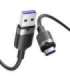 USB 2.0 A to USB-C 6A Vention CTOBH 2M cable (black)