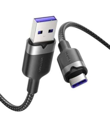 USB 2.0 A to USB-C 6A Vention CTOBH 2M cable (black)