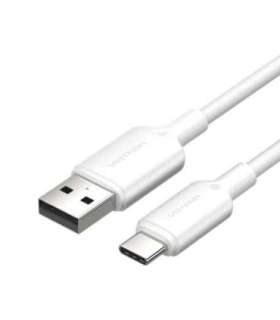 USB 2.0 A to USB-C 3A cable Vention CTQWF 1M (white)