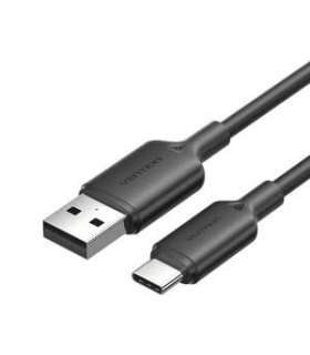 USB 2.0 A to USB-C 3A cable Vention CTQBH 2M (black)