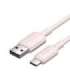 USB 2.0 A to USB-C 3A cable Vention CTQPH 2M (pink)