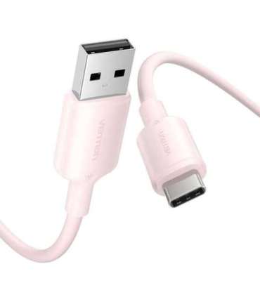 USB 2.0 A to USB-C 3A cable Vention CTQPH 2M (pink)