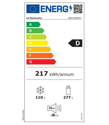 Fridge LG GBV3200DPY