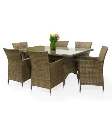 Tool WICKER-1 61x58xH86cm, cappuccino