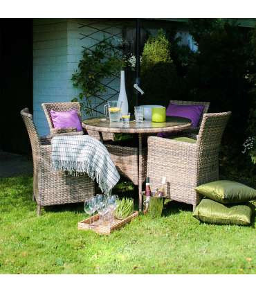 Стул WICKER-1 61x58xH86cм, капучино