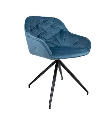Стул BRIT, синий бархат
