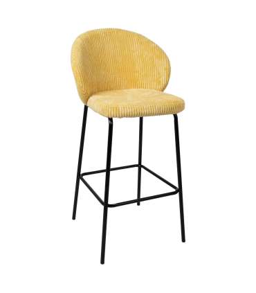 Baaritool ZIVA kollane velvet