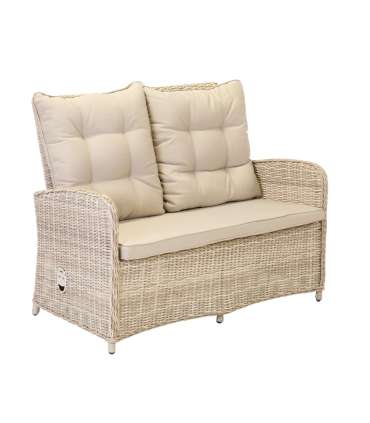 Aiamööblikomplekt EMERALD laud, diivan ja 2 tooli