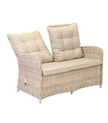 Aiamööblikomplekt EMERALD laud, diivan ja 2 tooli